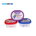 2020 Plastic Packaging Container Frozen PP Yoghurt Tub Pot Yogurt Cup with Lid Spoon